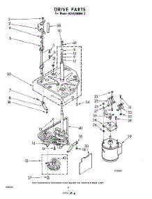 06 - Drive parts for Whirlpool Washer 9CFA2000W3 / from AppliancePartsPros.com