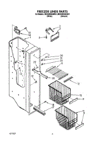 04 - Freezer Liner parts for Whirlpool Refrigerator 8ED22DQXAN01 / from AppliancePartsPros.com