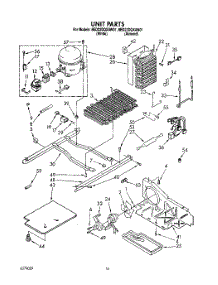 10 - Unit parts for Whirlpool Refrigerator 8ED22DQXAN01 / from AppliancePartsPros.com