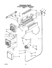 11 - Icemaker parts for Whirlpool Refrigerator 8ED22DQXAN01 / from AppliancePartsPros.com