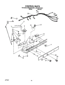 12 - Control, Lit / Optional parts for Whirlpool Refrigerator 8ED22DQXAN01 / from AppliancePartsPros.com