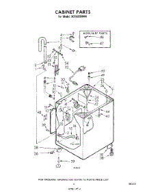 04 - Cabinet parts for Whirlpool Washer 9CFA2000W4 / from AppliancePartsPros.com