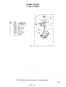 09 - Pump parts for Whirlpool Washer 9CFA2000W4 / from AppliancePartsPros.com