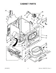 02 - Cabinet Parts parts for Whirlpool Dryer 7MWGD1600BM1 / from AppliancePartsPros.com