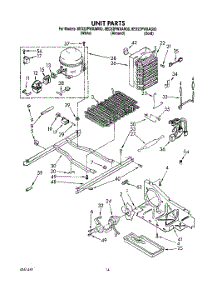 09 - Unit parts for Whirlpool Refrigerator 8ED22PWXAG00 / from AppliancePartsPros.com