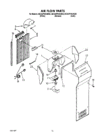 10 - Air Flow parts for Whirlpool Refrigerator 8ED22PWXAG00 / from AppliancePartsPros.com