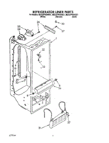 02 - Refrigerator Liner parts for Whirlpool Refrigerator 8ED22PWXAG01 / from AppliancePartsPros.com