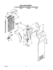 10 - Air Flow parts for Whirlpool Refrigerator 8ED22PWXAN01 / from AppliancePartsPros.com
