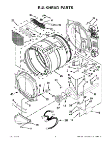 03 - Bulkhead Parts parts for Whirlpool Dryer 7MWGD9150XW3 / from AppliancePartsPros.com