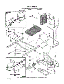10 - Unit parts for Whirlpool Refrigerator 8ED22PWXXN00 / from AppliancePartsPros.com