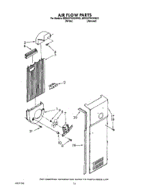11 - Air Flow parts for Whirlpool Refrigerator 8ED22PWXXN00 / from AppliancePartsPros.com