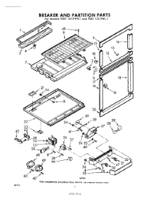 06 - Breaker And Partition parts for Whirlpool Refrigerator 9EET151JTWR1 / from AppliancePartsPros.com