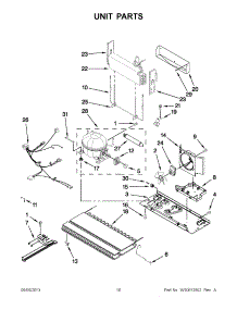 05 - Unit Parts parts for Whirlpool Refrigerator 5GFC20PRAA00 / from AppliancePartsPros.com