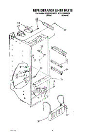 03 - Refrigerator Liner parts for Whirlpool Refrigerator 8ED25DQXAN00 / from AppliancePartsPros.com