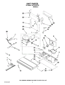 05 - Unit Parts parts for Whirlpool Refrigerator 5GFC20PRYA0 / from AppliancePartsPros.com