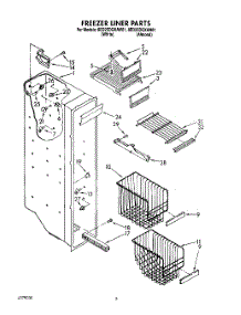 04 - Freezer Liner parts for Whirlpool Refrigerator 8ED25DQXAN01 / from AppliancePartsPros.com