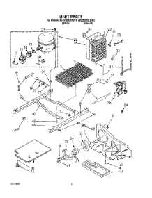 09 - Unit parts for Whirlpool Refrigerator 8ED25DQXAN01 / from AppliancePartsPros.com