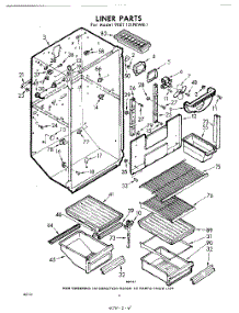 04 - Liner parts for Whirlpool Refrigerator 9EET151PKWR1 / from AppliancePartsPros.com