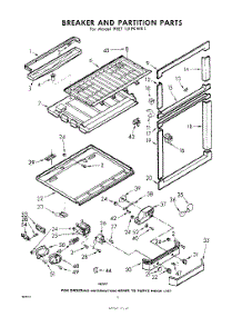 06 - Breaker And Partition parts for Whirlpool Refrigerator 9EET151PKWR1 / from AppliancePartsPros.com