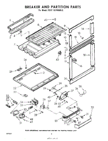06 - Breaker And Partition parts for Whirlpool Refrigerator 9EET151PKWR2 / from AppliancePartsPros.com