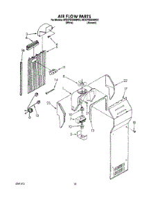 11 - Air Flow parts for Whirlpool Refrigerator 8ED27DQXAN03 / from AppliancePartsPros.com