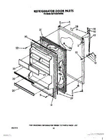 08 - Refrigerator Door, Lit / Optional parts for Whirlpool Refrigerator 8ET14ZKXWN00 / from AppliancePartsPros.com