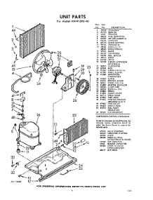 03 - Section parts for Whirlpool Air Conditioner A0W17W12 / from AppliancePartsPros.com
