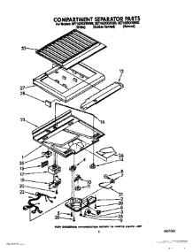 04 - Compartment Separator parts for Whirlpool Refrigerator 8ET16ZKXWG00 / from AppliancePartsPros.com