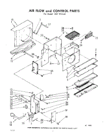 04 - Air Flow And Control parts for Whirlpool Air Conditioner A0W23L10 / from AppliancePartsPros.com