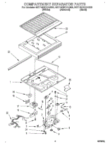 03 - Compartment Separator parts for Whirlpool Refrigerator 8ET18DKXAG00 / from AppliancePartsPros.com