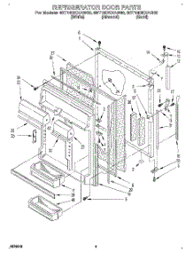 06 - Refrigerator Door parts for Whirlpool Refrigerator 8ET18DKXAG00 / from AppliancePartsPros.com