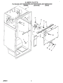 02 - Liner parts for Whirlpool Refrigerator 8ET18DKXAN00 / from AppliancePartsPros.com