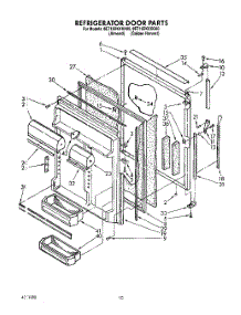 06 - Refrigerator Door parts for Whirlpool Refrigerator 8ET18DKXXG00 / from AppliancePartsPros.com