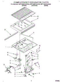 03 - Compartment Separator parts for Whirlpool Refrigerator 8ET18NKXAN00 / from AppliancePartsPros.com