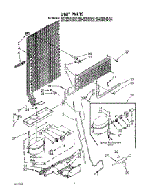 07 - Unit parts for Whirlpool Refrigerator 8ET18NKXXG01 / from AppliancePartsPros.com
