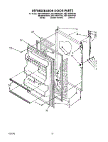 08 - Refrigerator Door, Lit / Optional parts for Whirlpool Refrigerator 8ET18NKXXG01 / from AppliancePartsPros.com