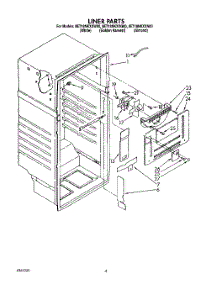 03 - Liner parts for Whirlpool Refrigerator 8ET18NKXXN00 / from AppliancePartsPros.com