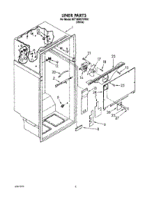 02 - Liner parts for Whirlpool Refrigerator 8ET18RKXYN00 / from AppliancePartsPros.com