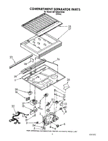 03 - Compartment Separator parts for Whirlpool Refrigerator 8ET18RKXYN00 / from AppliancePartsPros.com