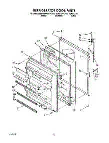 07 - Refrigerator Door, Lit / Optional parts for Whirlpool Refrigerator 8ET18ZKXAN00 / from AppliancePartsPros.com