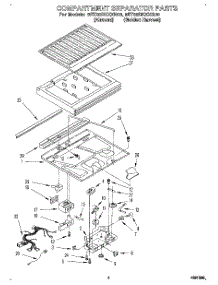 03 - Compartment Separator parts for Whirlpool Refrigerator 8ET20DKXXG00 / from AppliancePartsPros.com