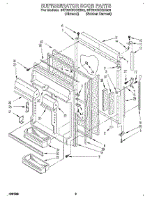 06 - Refrigerator Door parts for Whirlpool Refrigerator 8ET20DKXXG00 / from AppliancePartsPros.com