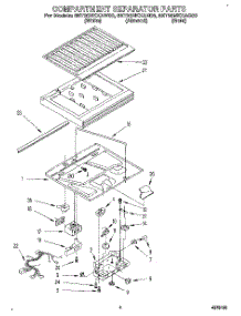 03 - Compartment Separator parts for Whirlpool Refrigerator 8ET20NKXAG00 / from AppliancePartsPros.com