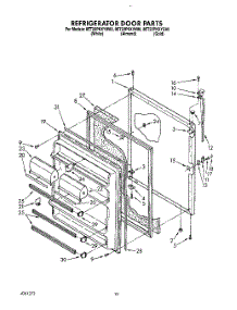 07 - Refrigerator Door parts for Whirlpool Refrigerator 8ET22PKXYG00 / from AppliancePartsPros.com