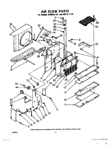 04 - Air Flow parts for Whirlpool Air Conditioner AGFE1141 / from AppliancePartsPros.com
