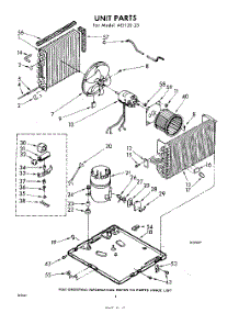 04 - Unit parts for Whirlpool Air Conditioner AEF12023 / from AppliancePartsPros.com