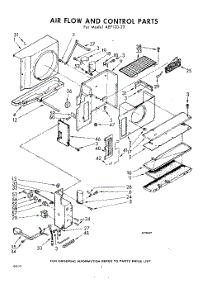 06 - Air Flow And Control parts for Whirlpool Air Conditioner AEF12023 / from AppliancePartsPros.com
