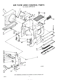 06 - Air Flow And Control parts for Whirlpool Air Conditioner AEF12024 / from AppliancePartsPros.com