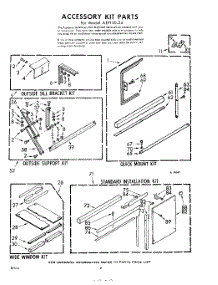 08 - Accessory Kit parts for Whirlpool Air Conditioner AEF12024 / from AppliancePartsPros.com