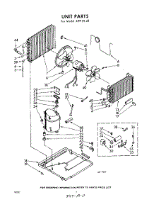 02 - Unit parts for Whirlpool Air Conditioner AEF12540 / from AppliancePartsPros.com